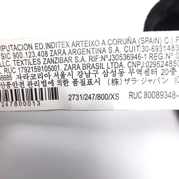 ZARA Wide Leg Sheer Eyelet Lace Crop Pants Soft Girl Boho Minimal Resort Black - Picture 6 of 7